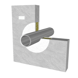 Abschottung für nichtbrennbare Rohre 