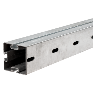 MPT-Tragprofil Q100 3-Schlitz feuerverzinkt