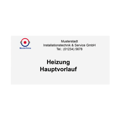 Kunststoffschilder weiß