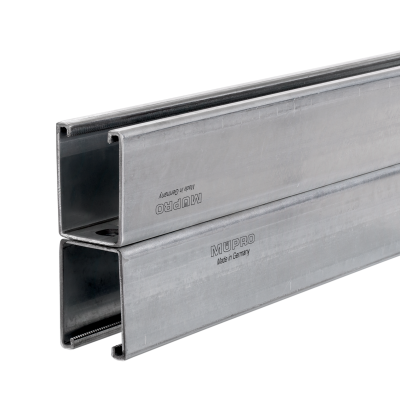 MPR-Systemschienen 41/124/2,5 H | 6640 mm | sendzimirverzinkt