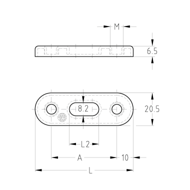 Doppelhalter 65 mm