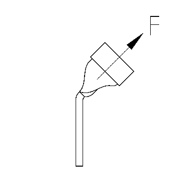 Blattschrauben mit Zusatzring 45° M8